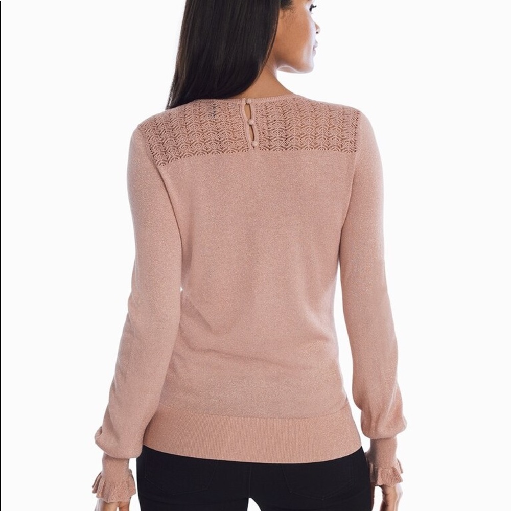 WHBM Pink Ruffle Sweater - XS - Picture 2 of 15